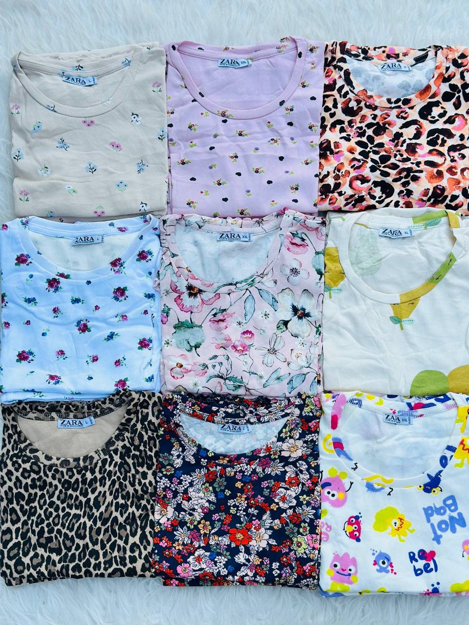 ست کراپ و شورتک zara عمده (پک 6 عددی) - Image 7