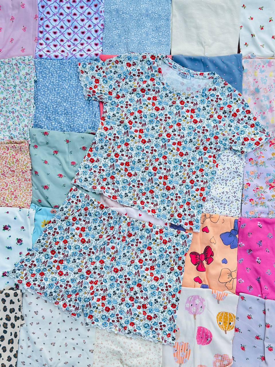 ست کراپ و شورتک zara عمده (پک 6 عددی) - Image 5