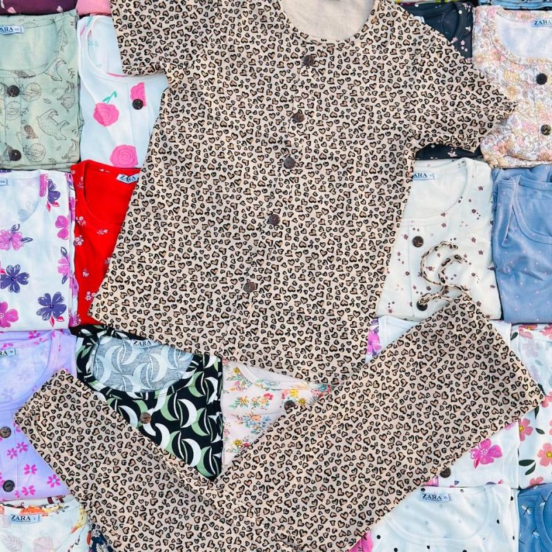 ست تیشرت و‌شلوار zara عمده (پک 6 عددی)