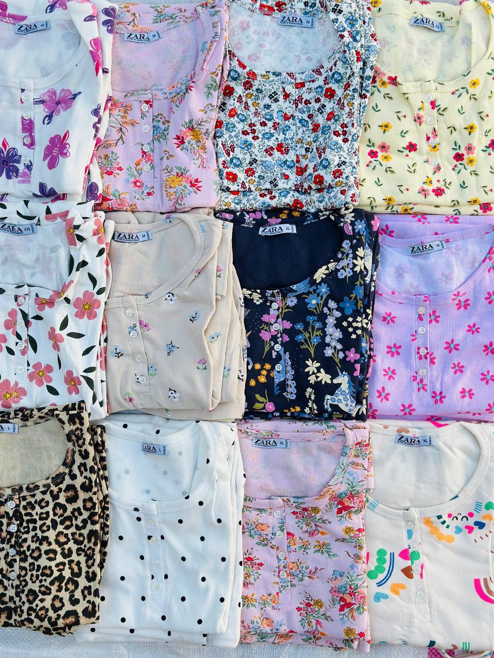 ست تیشرت وشلوار zara عمده (پک 6 عددی) - Image 10