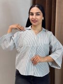 شومیز باکسی یقه هفت سلنا عمده (پک 3 عددی)