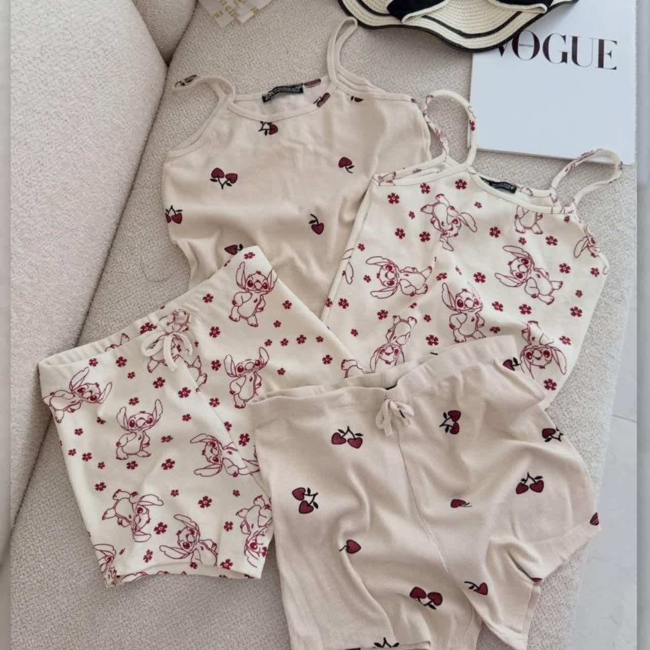 ست تاپ شورتک ZARA عمده (پک 6 عددی)