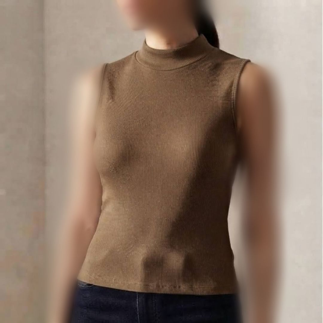 تاپ بیسیک یقه ۵ سانت عمده (پک 6 عددی)